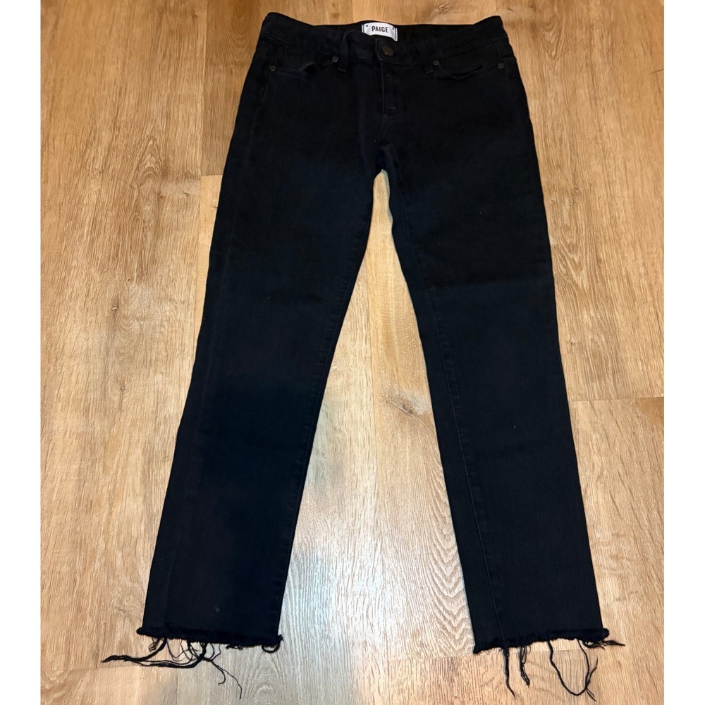 Paige Black Denim Raw‎ Hem